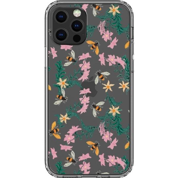 Stitched Bees Clear Phone Case - Image 15
