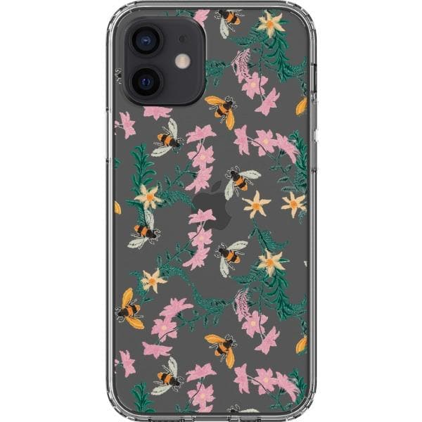 Stitched Bees Clear Phone Case - Image 16