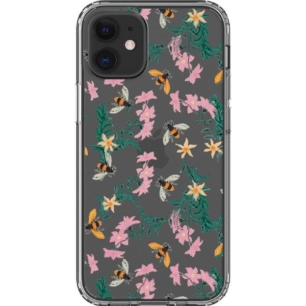 Stitched Bees Clear Phone Case - Image 17
