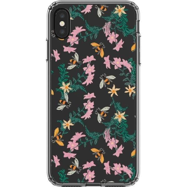 Stitched Bees Clear Phone Case - Image 19