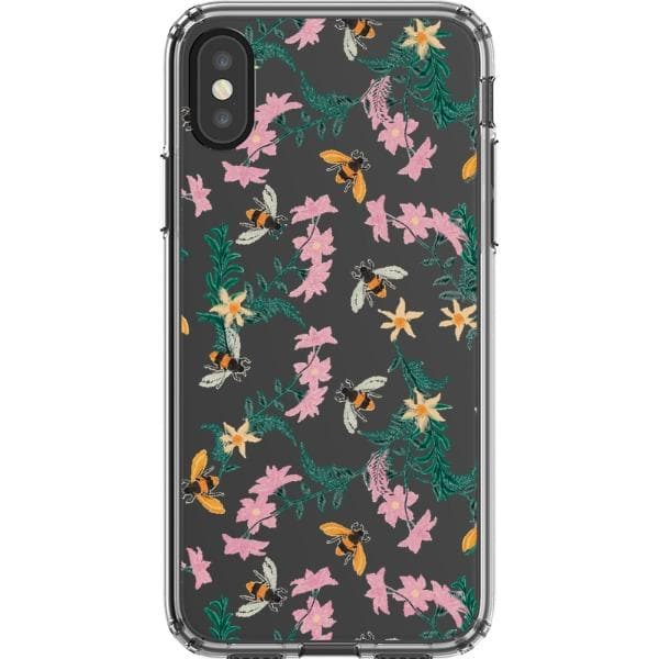 Stitched Bees Clear Phone Case - Image 20