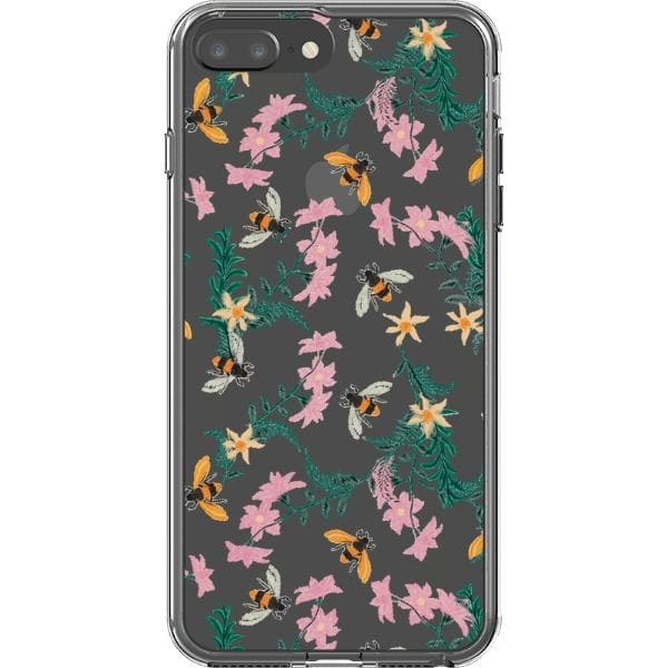 Stitched Bees Clear Phone Case - Image 21