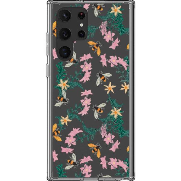 Stitched Bees Clear Phone Case - Image 23