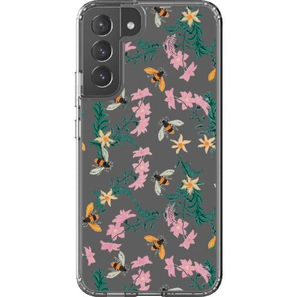 Stitched Bees Clear Phone Case - Image 24