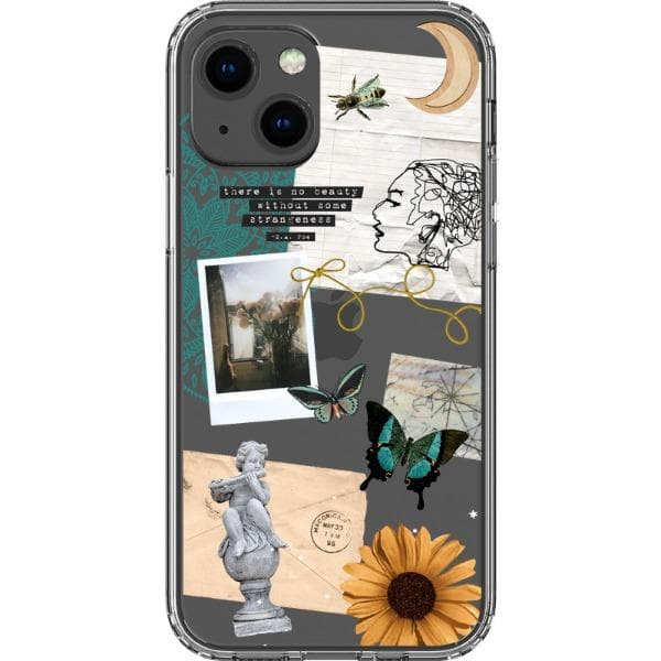 Strange Abstract Clippings Clear Phone Case - Image 11