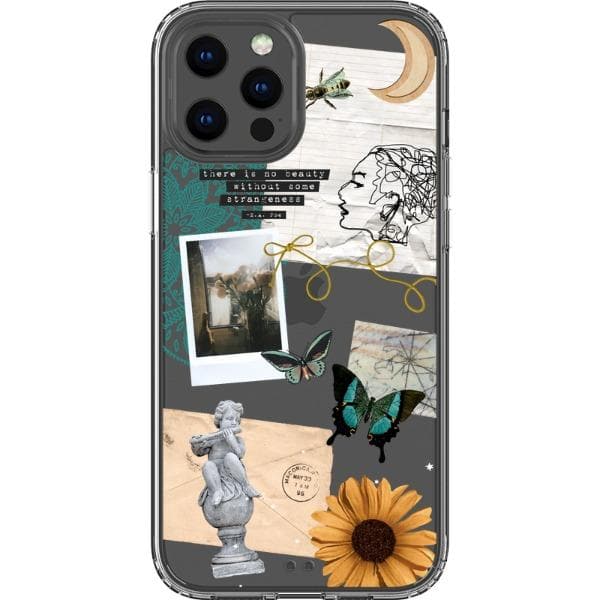 Strange Abstract Clippings Clear Phone Case - Image 12