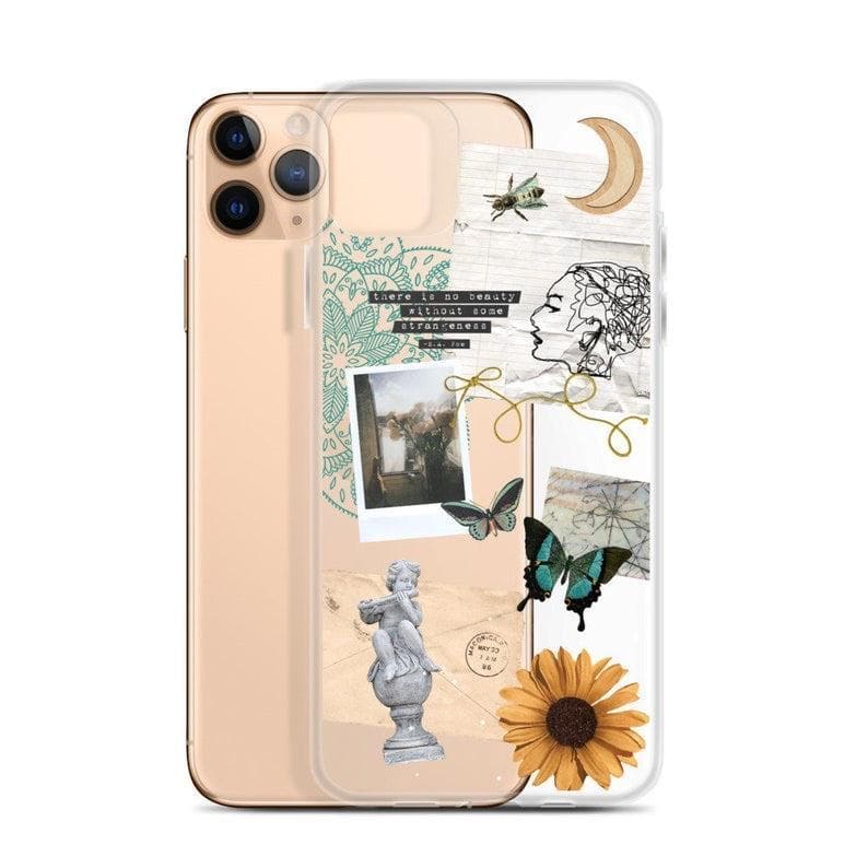 Strange Abstract Clippings Clear Phone Case - Image 6