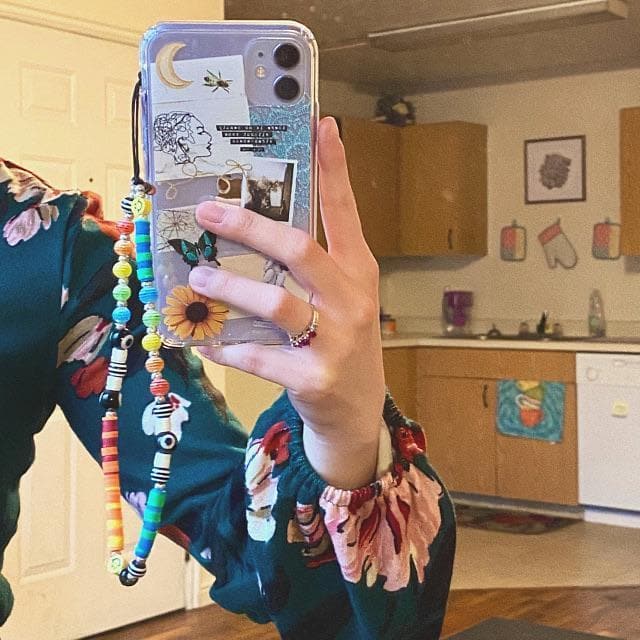 Strange Abstract Clippings Clear Phone Case - Image 9