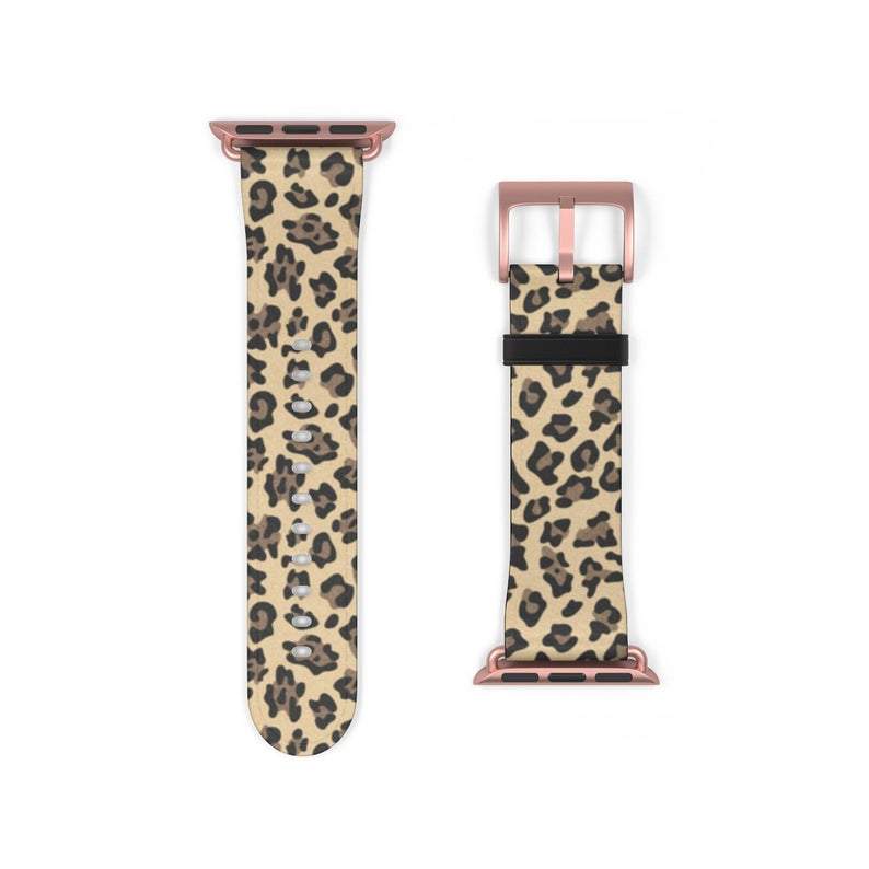 Tan Leopard Animal Print Apple Watch Band - Image 5