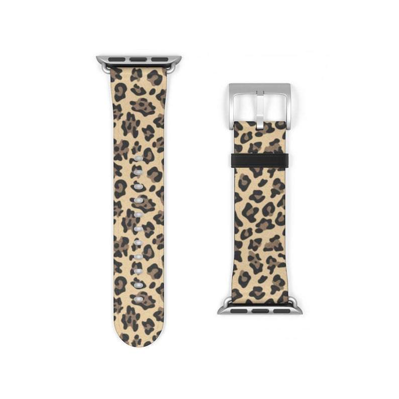 Tan Leopard Animal Print Apple Watch Band - Image 6