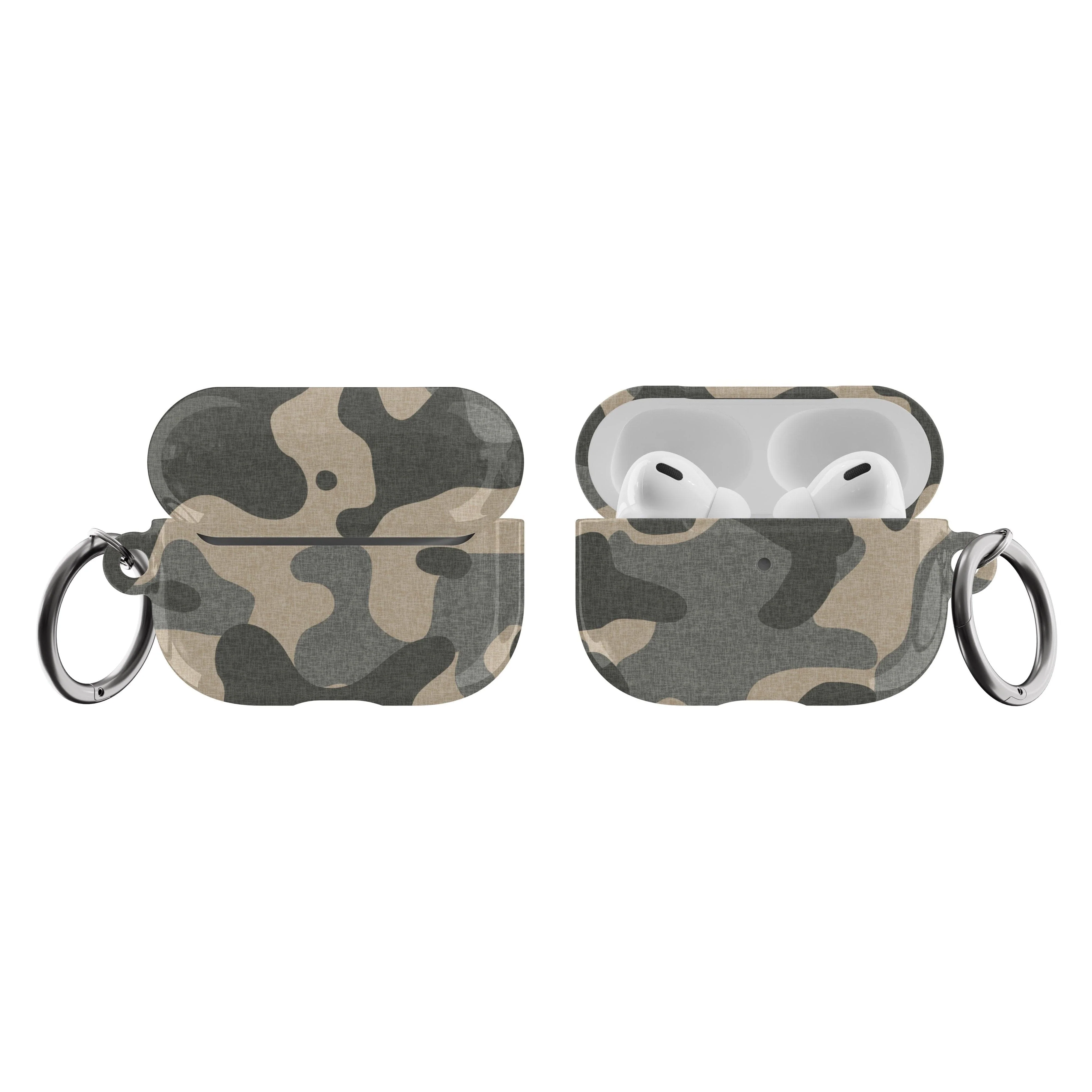 Textured Camo Print AirPods Case - Image 10