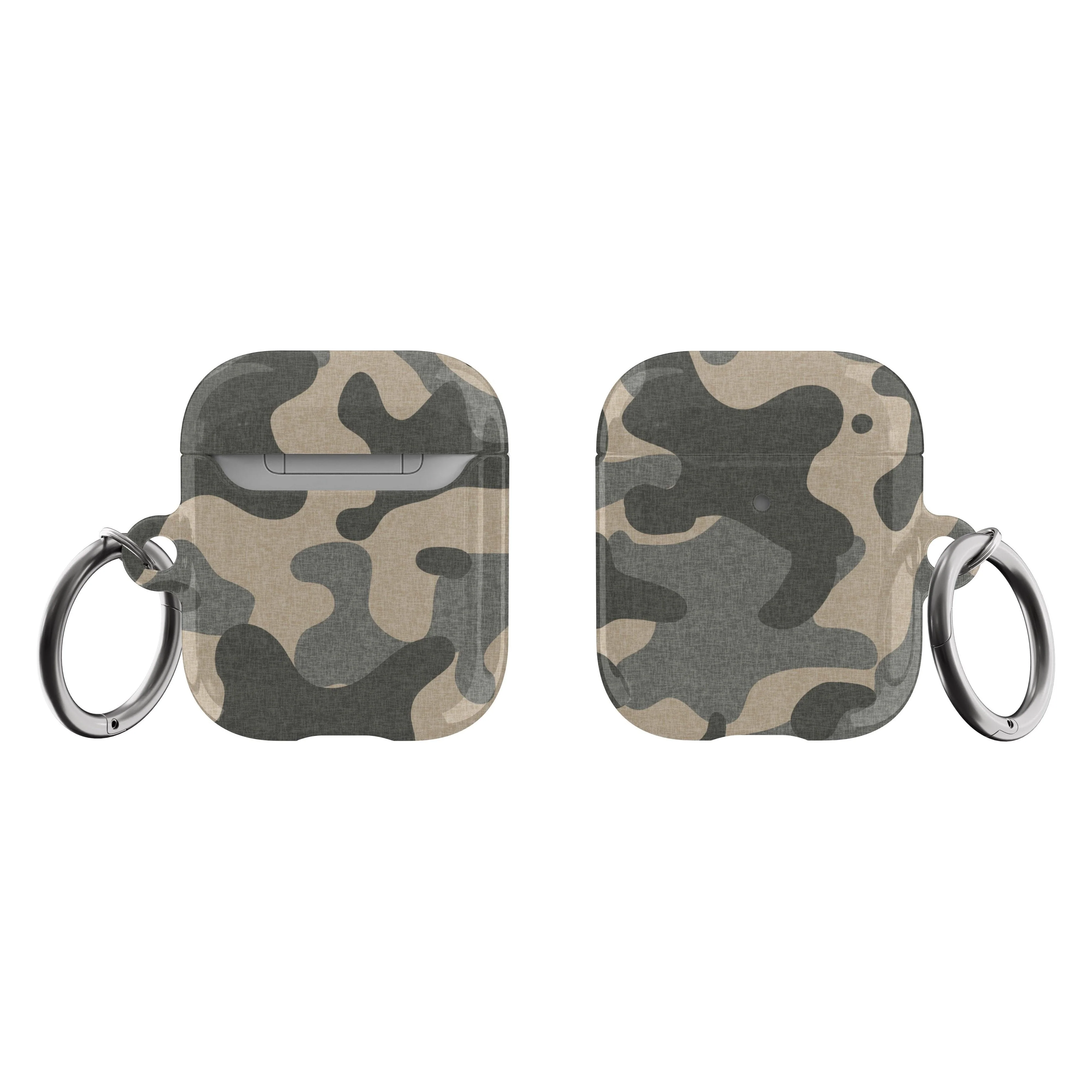 Textured Camo Print AirPods Case - Image 4