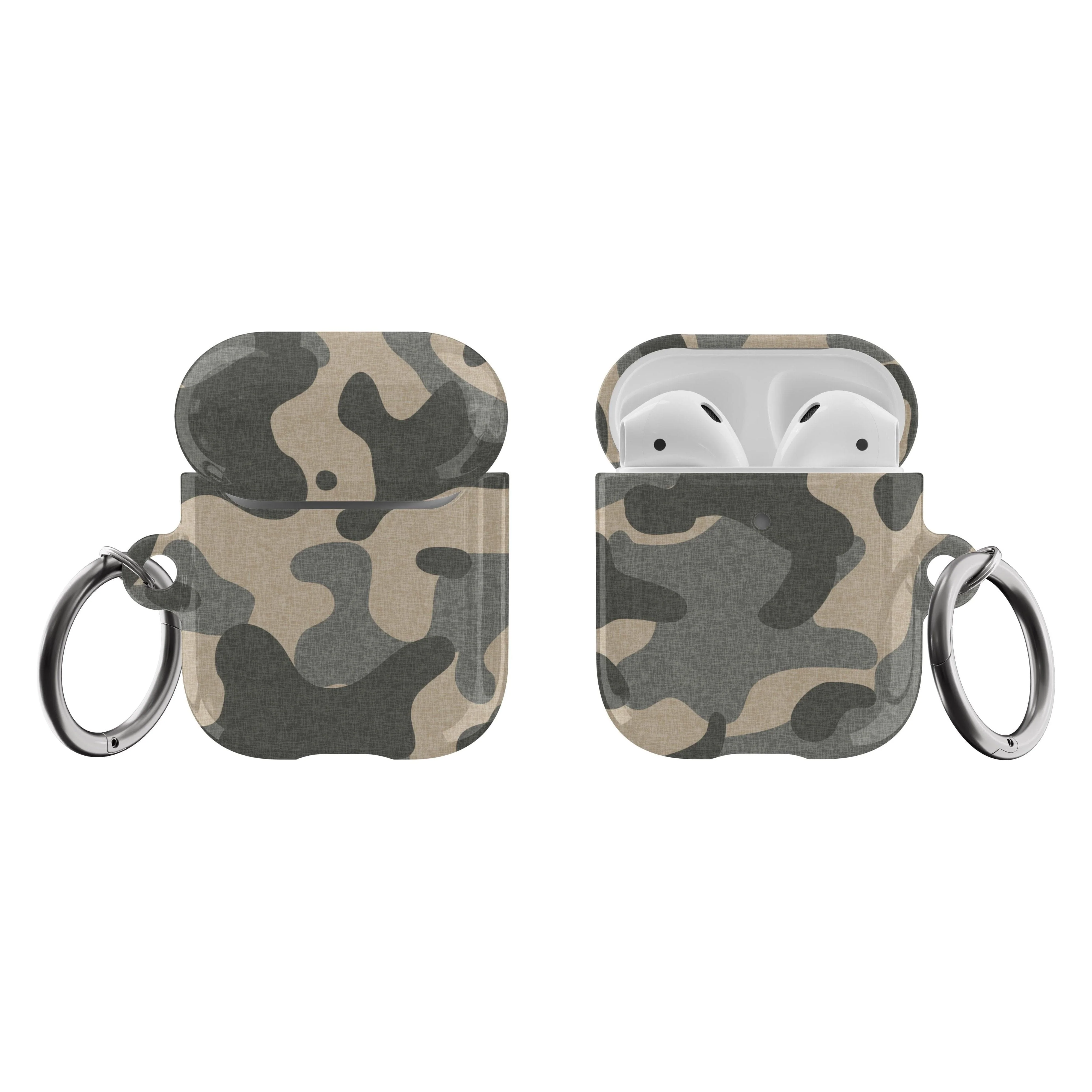 Textured Camo Print AirPods Case - Image 8