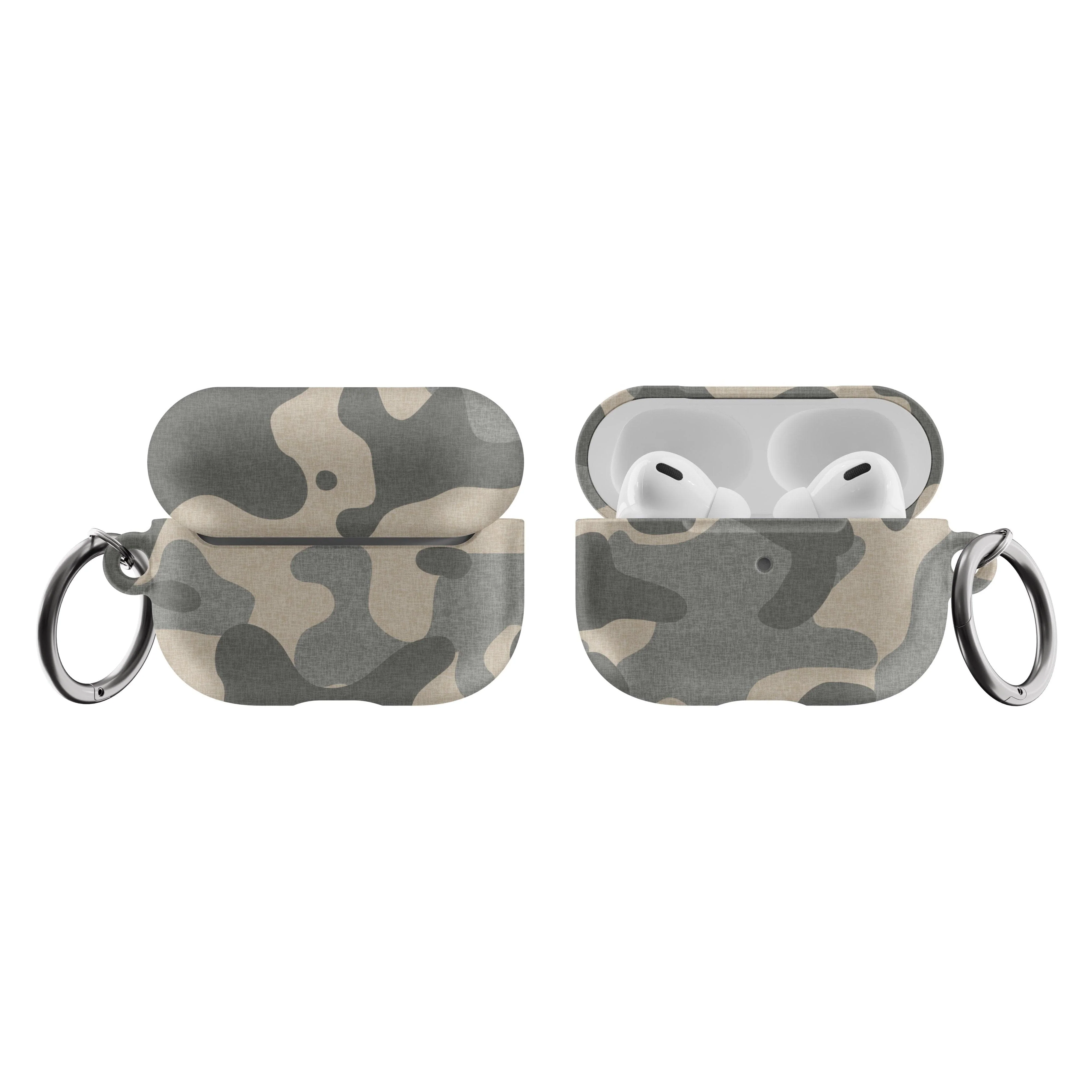 Textured Camo Print AirPods Case - Image 9