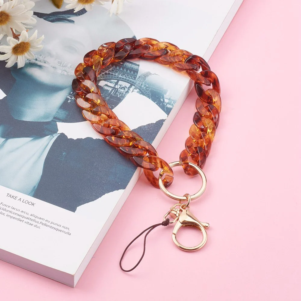 Tortoise Shell Resin Links Phone Charm - Image 9