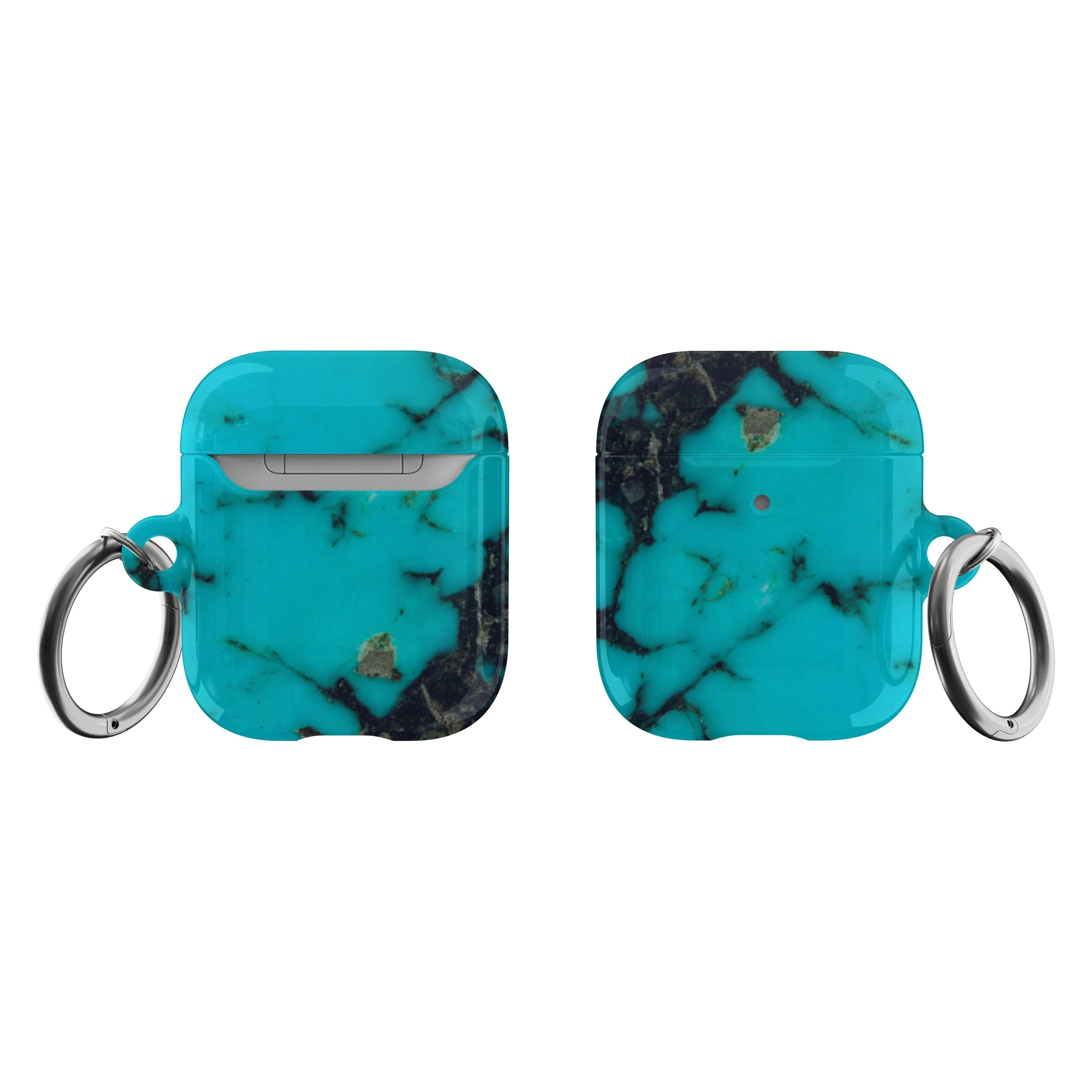 Turquoise Stone Print Airpods Case - Image 5