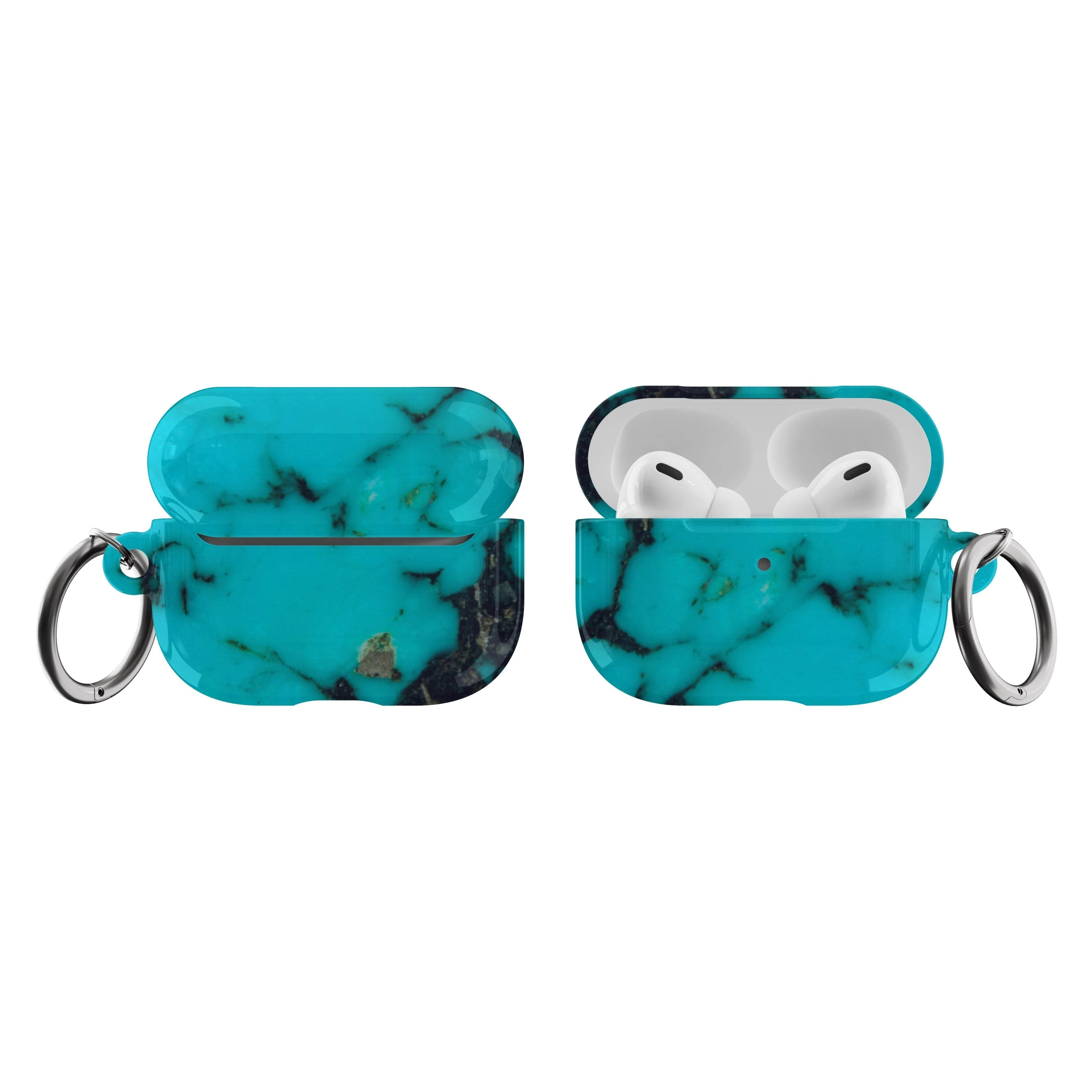 Turquoise Stone Print Airpods Case - Image 8