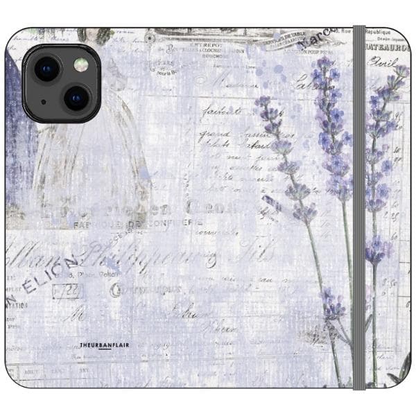 Vintage Lavender Wallet Phone Case - Image 5