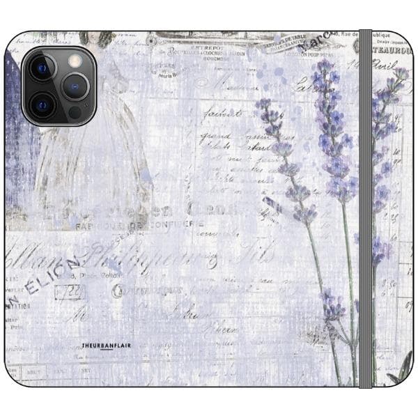 Vintage Lavender Wallet Phone Case - Image 8