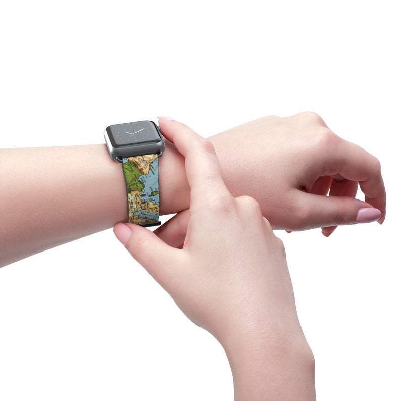 Vintage Map Apple Watch Band - Image 3