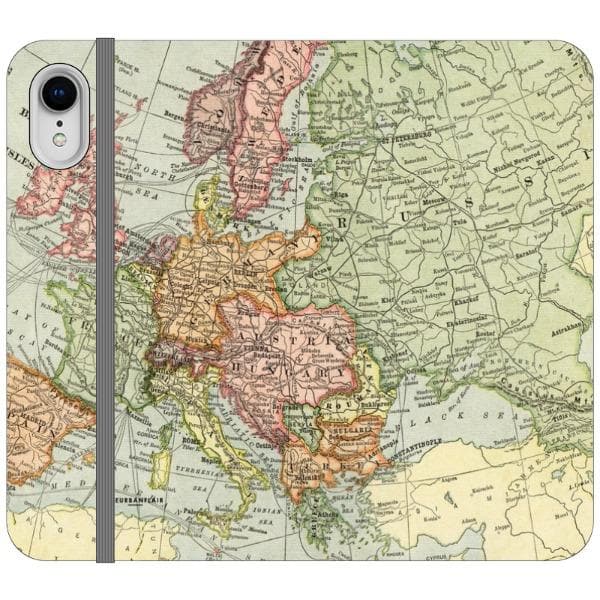 Vintage Travel Map Wallet Phone Case - Image 14