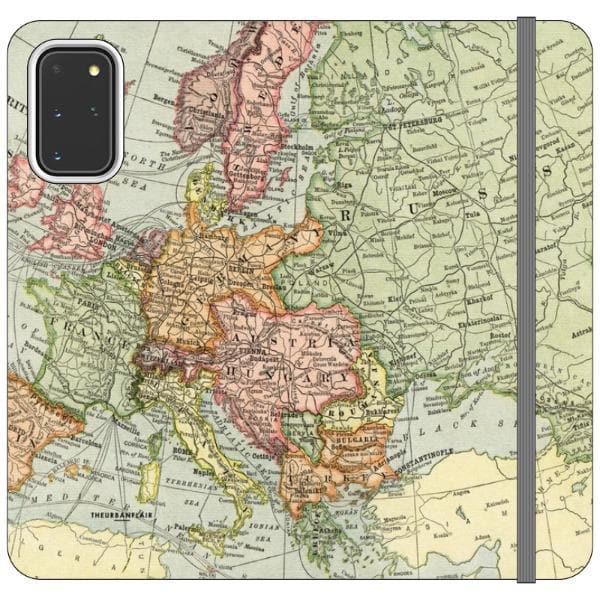 Vintage Travel Map Wallet Phone Case - Image 20