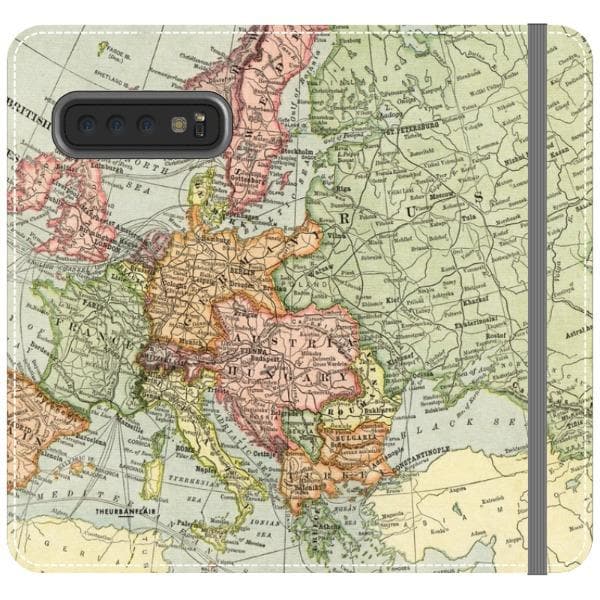 Vintage Travel Map Wallet Phone Case - Image 23