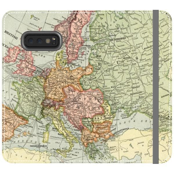 Vintage Travel Map Wallet Phone Case - Image 24