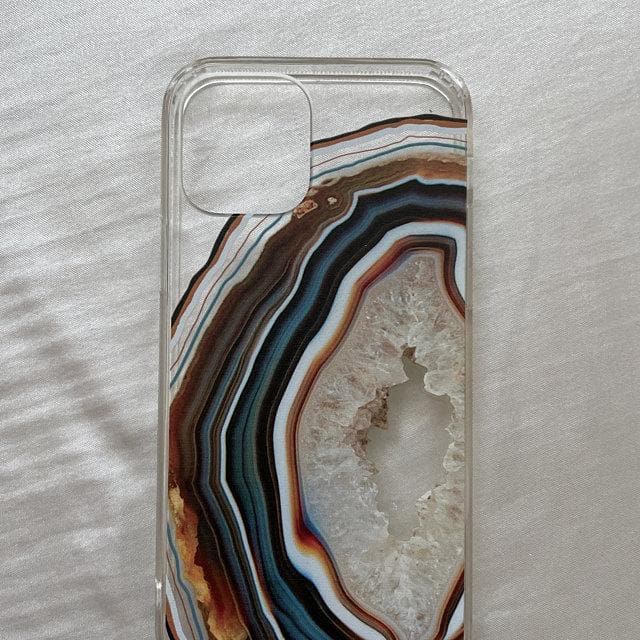 Warm Geode Clear Phone Case - Image 11