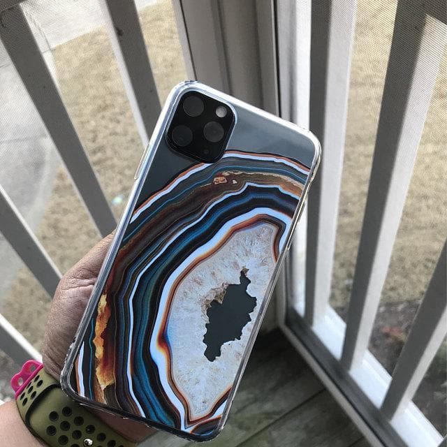 Warm Geode Clear Phone Case - Image 12