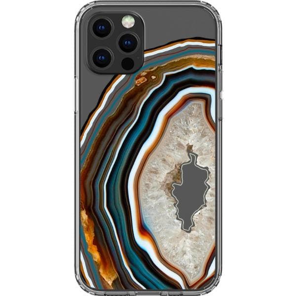 Warm Geode Clear Phone Case - Image 13