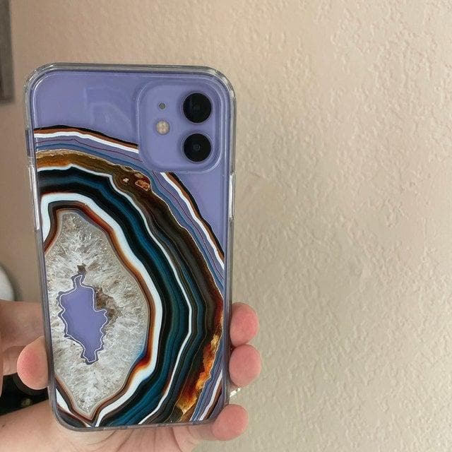 Warm Geode Clear Phone Case - Image 27