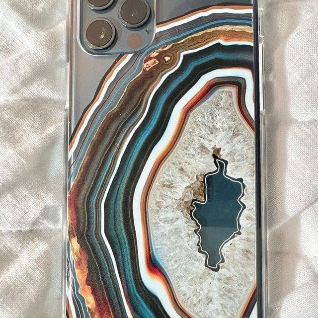 Warm Geode Clear Phone Case - Image 28