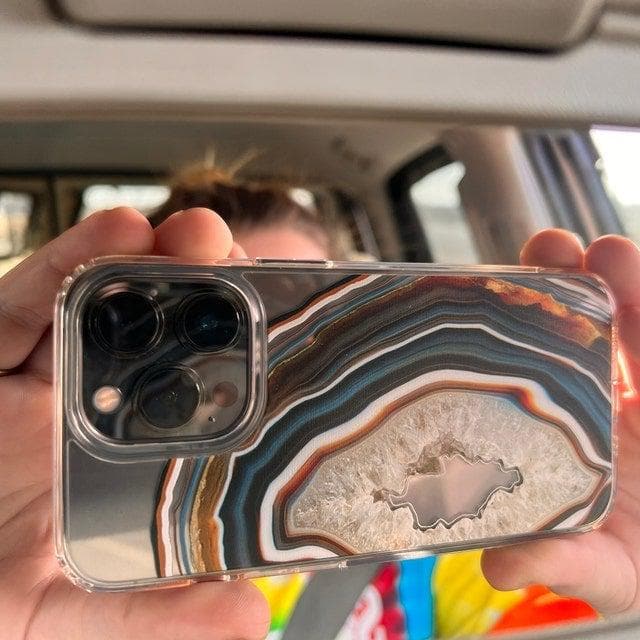 Warm Geode Clear Phone Case - Image 29