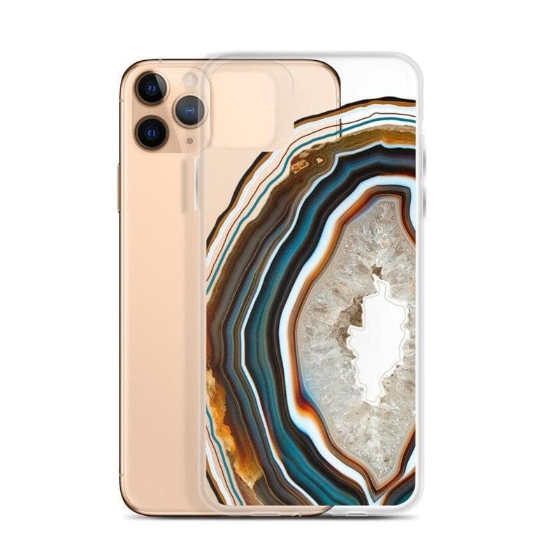 Warm Geode Clear Phone Case - Image 3