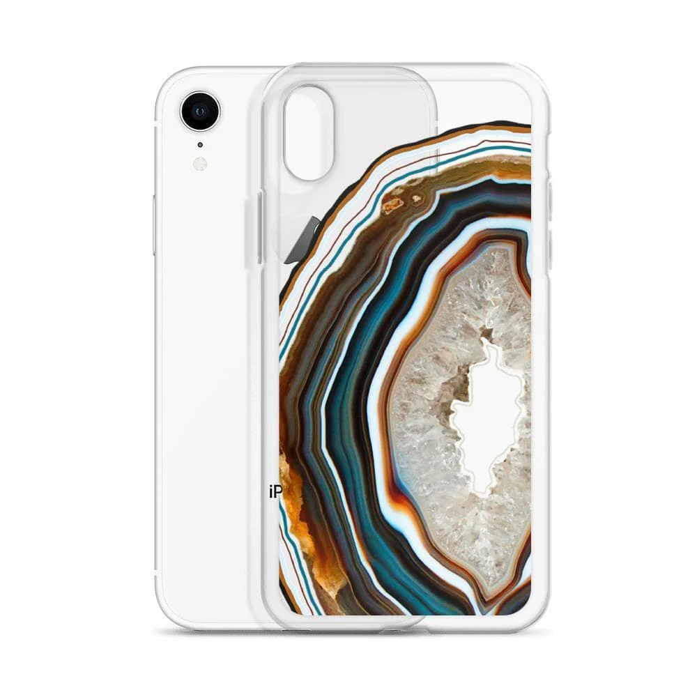 Warm Geode Clear Phone Case - Image 7