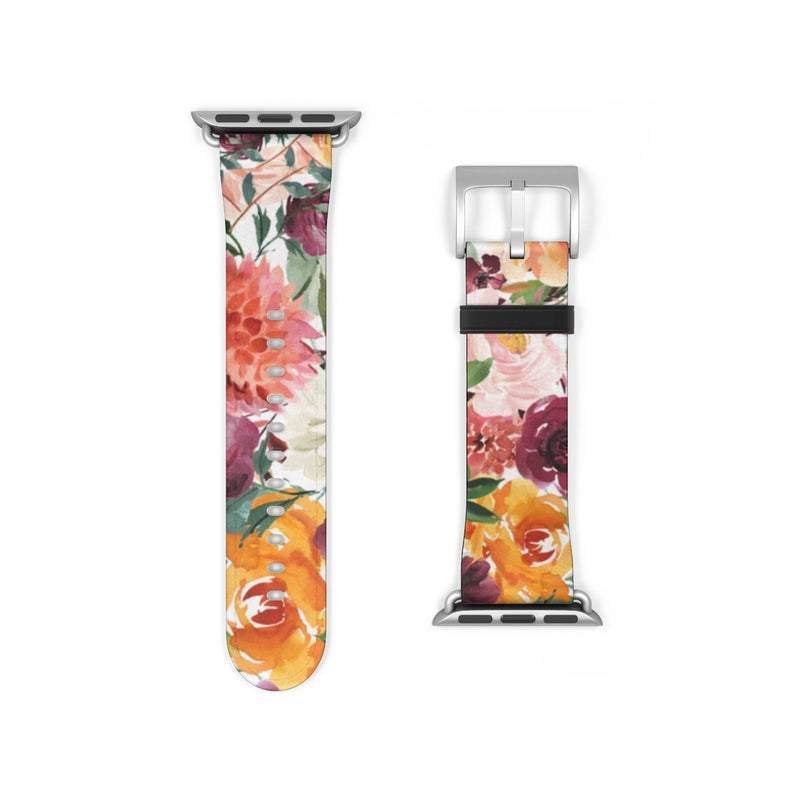 Watercolor Flowers Apple Watch Band - Image 10