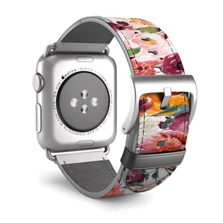 Watercolor Flowers Apple Watch Band - Image 8
